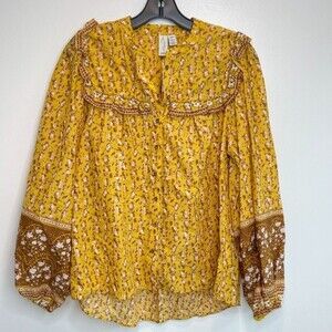 COPY - Joie Floral Long Sleeve Top Boho Peasant Floral NWOT